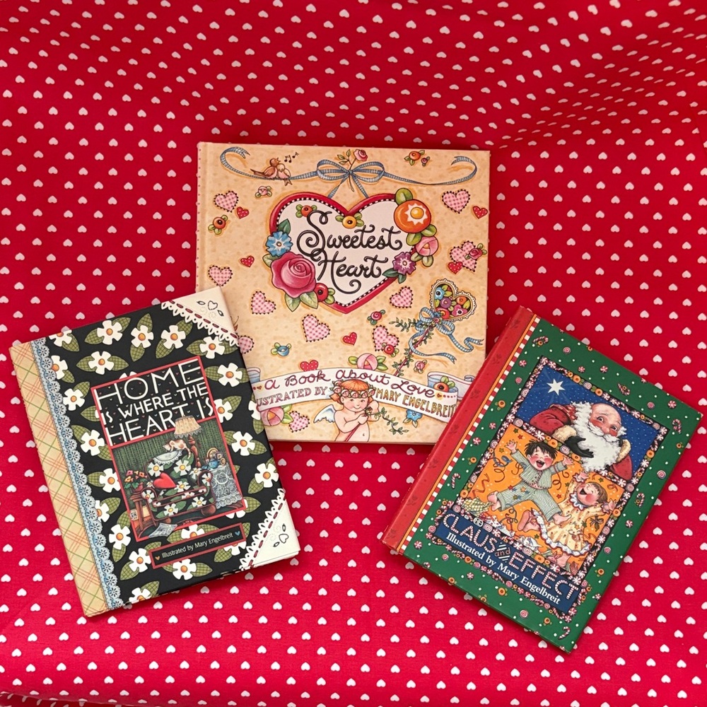 Mary Engelbreit Decorative Books - Red, Black, Green Covers